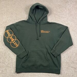 Mac Miller Official TAKE A LITTLE TIME HEAVYWEIGHT GREEN HOODIE Size Large